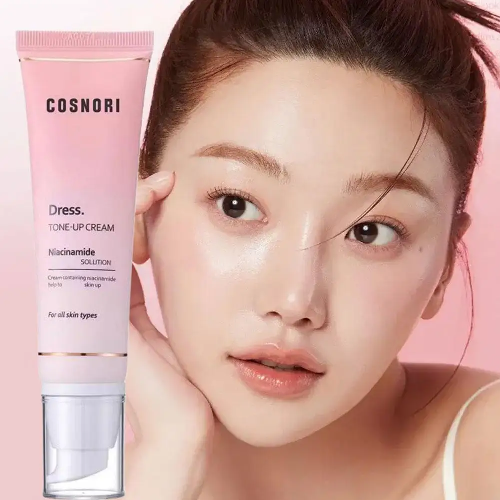 50ML Cosnori Whitening Dress Tone-up Cream Help To Brighten Skin Up For All Skin Types Niacinamide Isolation Cream Moisturi T3R9