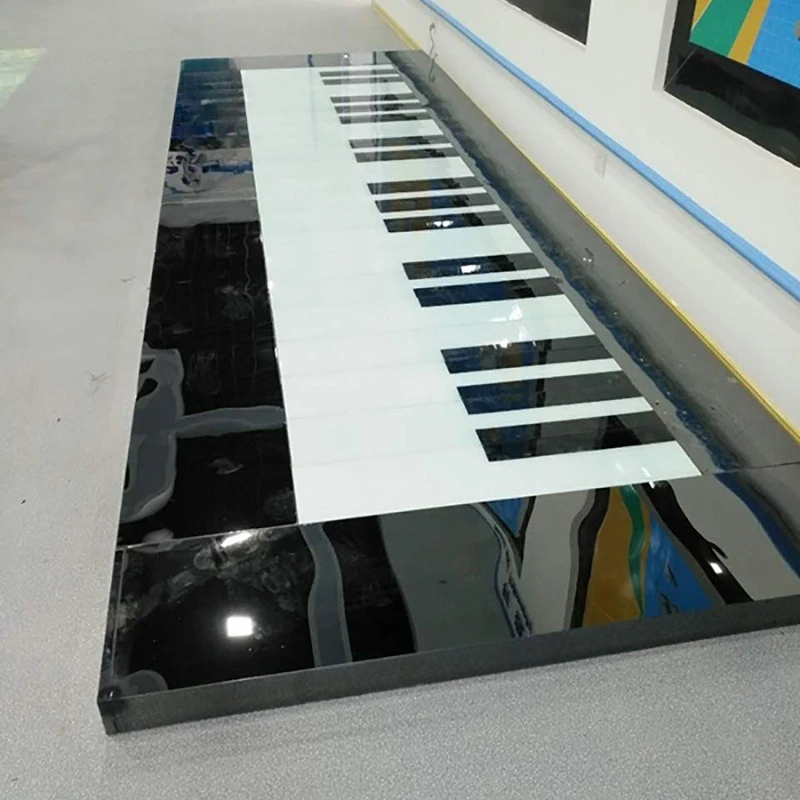 Piano foot stepping music light luminous interactive floor tile stairs floor sensor light