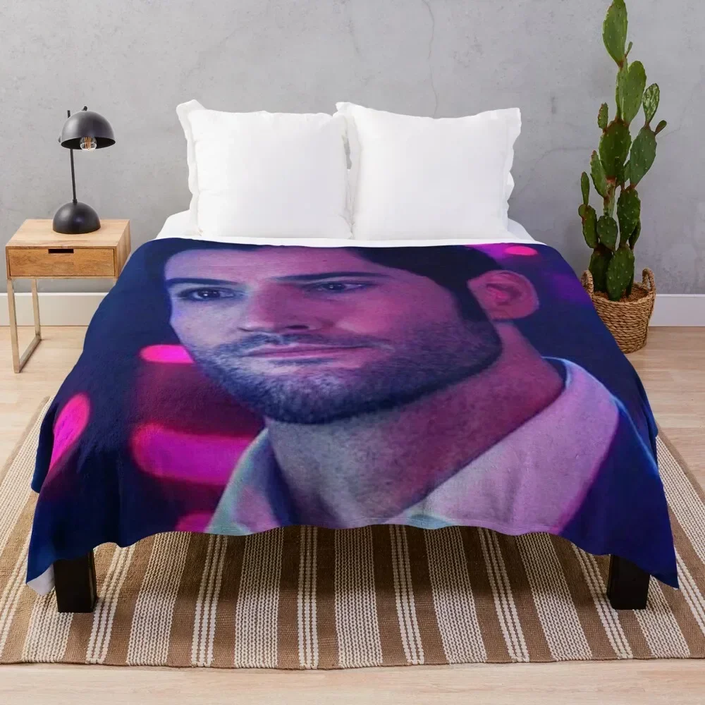 

Lucifer Morningstar - Tom Ellis Throw Blanket Vintage Bed Fashionable Blankets