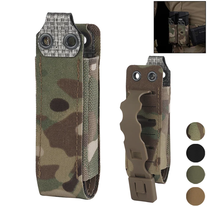 

Elastic Pistol Mag Pouch 9MM Elastic 9mm Pistol Magazine Pouch Quick Access MOLLE Panel Airsoft Sidearm Organizer