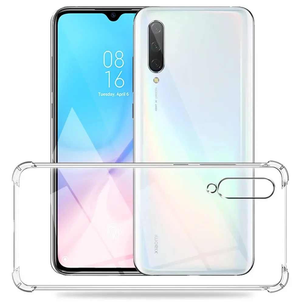 Shockproof Case For Xiaomi Mi A3 Soft Silicone Transparent Case For Xiaomi Mi A3 Lite Clear Cover Xiaomi MiA3 A3Lite Funda Coque