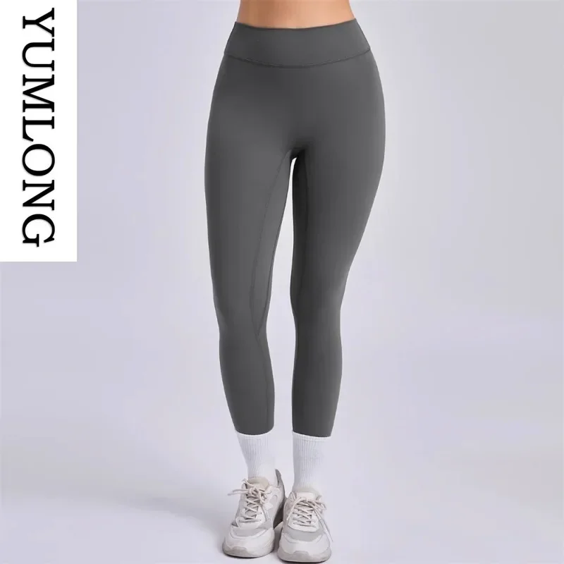 2-Piece Yoga Activewear Set Gym Workout Clothes High Waist Leggings Sports Long Sleeve Crop Top Women Fitness Outfit Sportswear