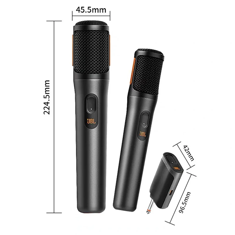 Micrófono inalámbrico de 2 canales UHF PARA Karaoke JBL, sistema de micrófono de mano con dos micrófonos recargables para DJ, fiesta KTV