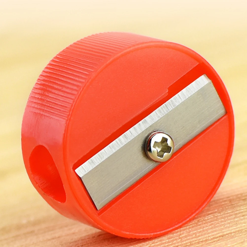 

100pcs Plastic Round Design Sharpener Pencil Sharpener Handheld Sharpener Students Stationery Supplies for Kids Children (Random