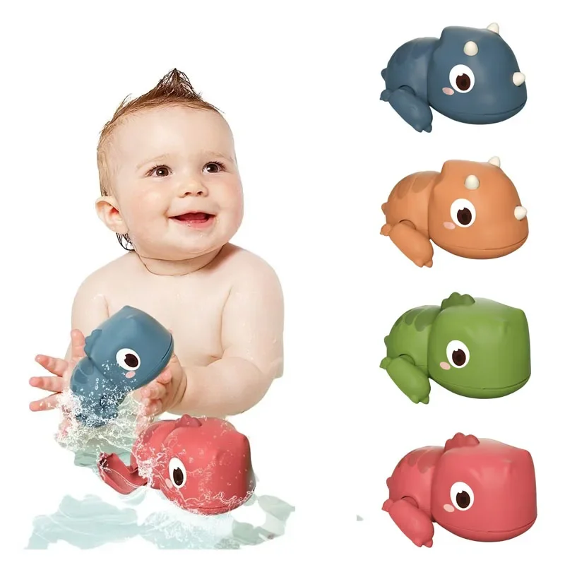 

Baby Cute Bathing Toy Dinosaur Kids Infant Swimming Gifts Toddler Water Tool Wound-up Chain Clockwork Child Bath Toys