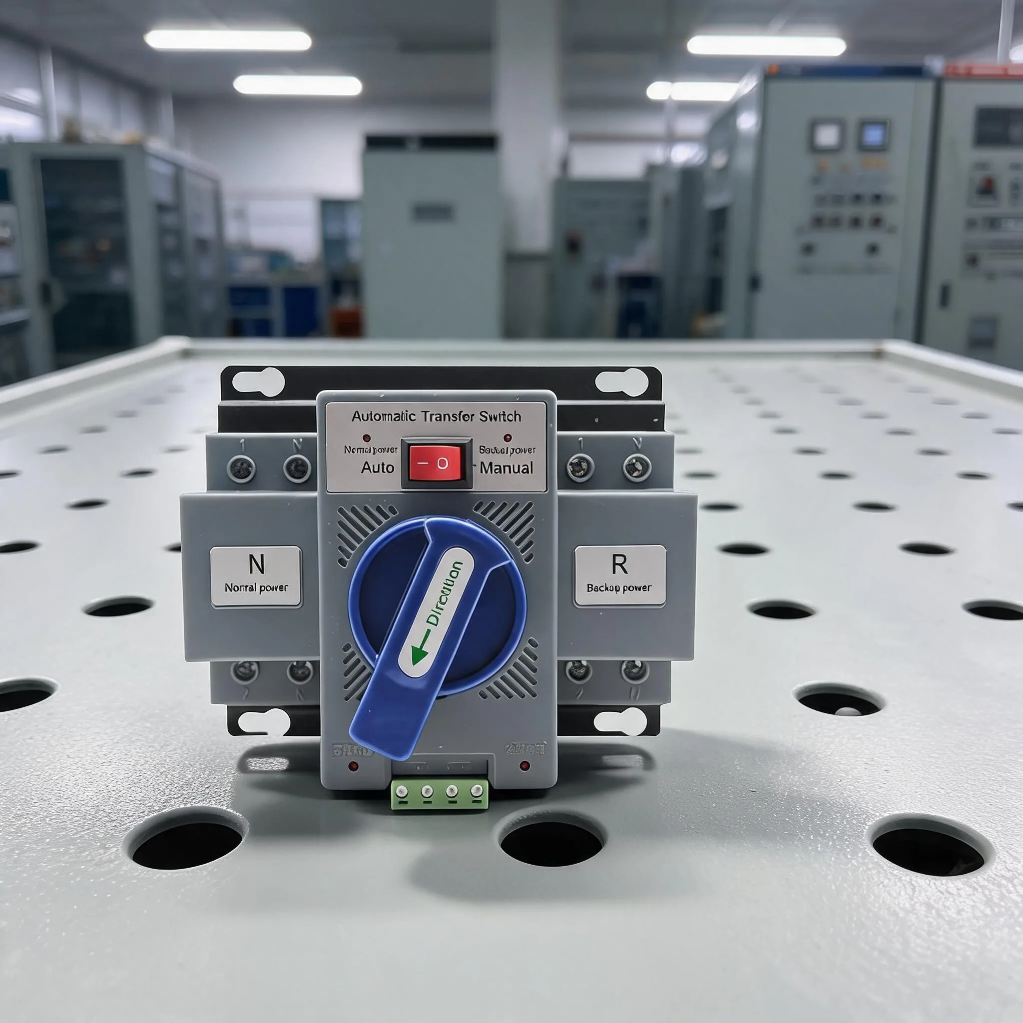 Dual Input Automatic Transfer Switch AC110V 2P 3P 4P Industrial Grade ABS Enclosure Manual Auto Mode 1 Response Time