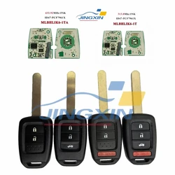 Jingxin 2/3/4BT Car Key Fob PCF7961 Chip Remote Key Fob For Honda 2013-2015 CRV 2013-2017 Accord Civic Fit MLBHLIK6-1TA ID47chip