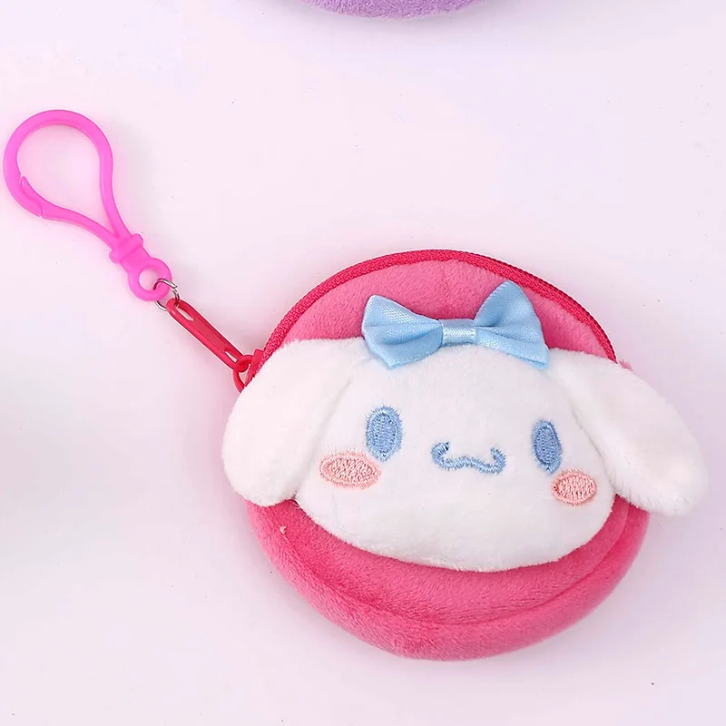 10 ピース/ロットサンリオクロミぬいぐるみキーホルダー財布メロディシナモロール小銭入れイヤホンオーガナイザーバッグペンダントキーリング女の子ギフト