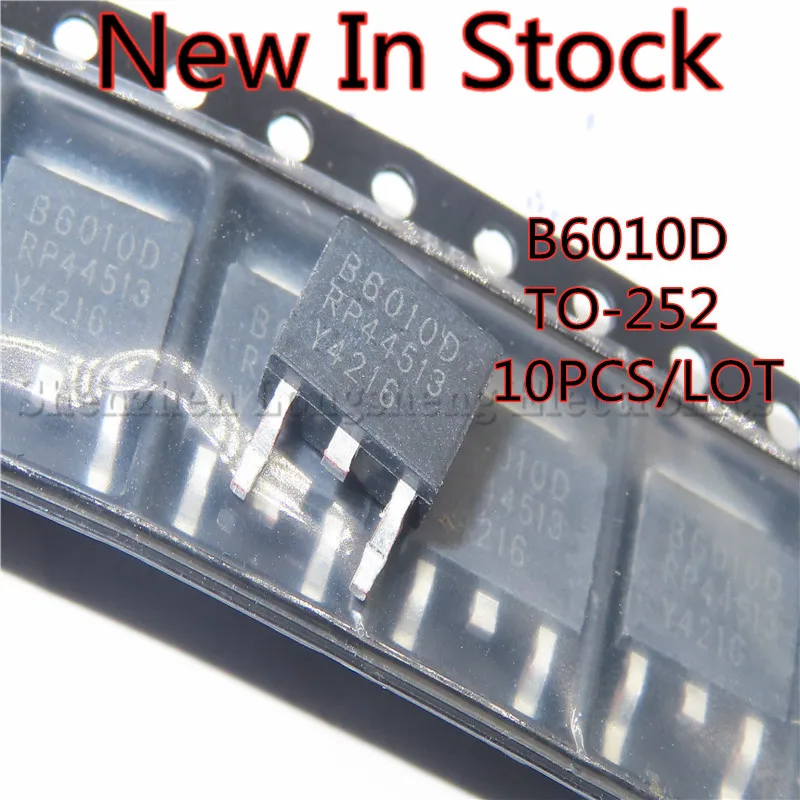 10PCS/LOT NEW B6010D MBRD6010D TO-252  MOS field effect transistor  In Stock