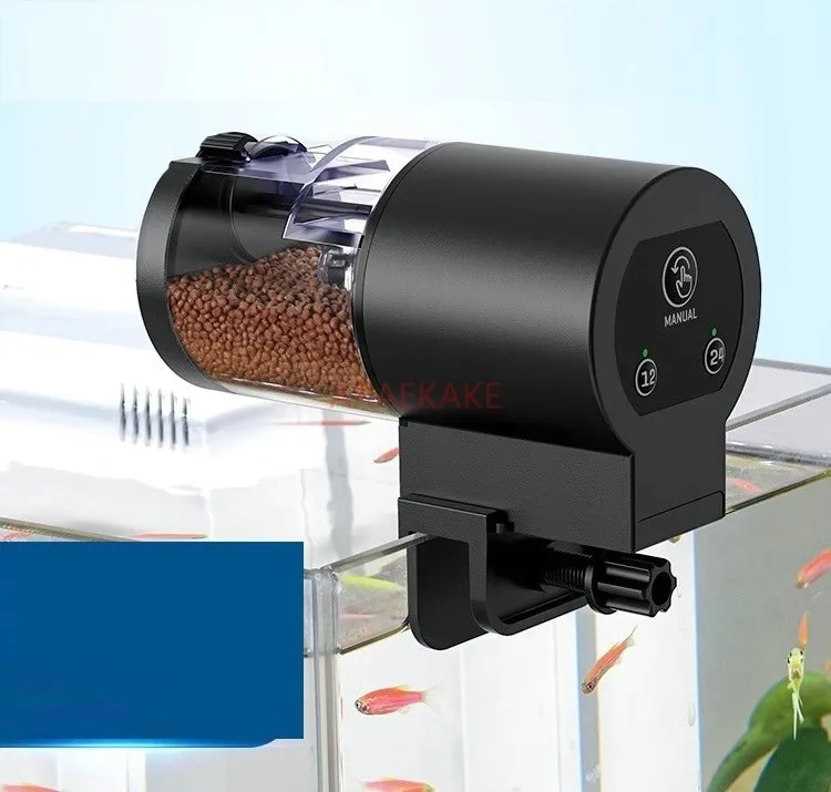 Fish tank feeder, intelligent timed feeding device, ornamental fish, turtle food, aquarium, fully automatic feeding of fish food