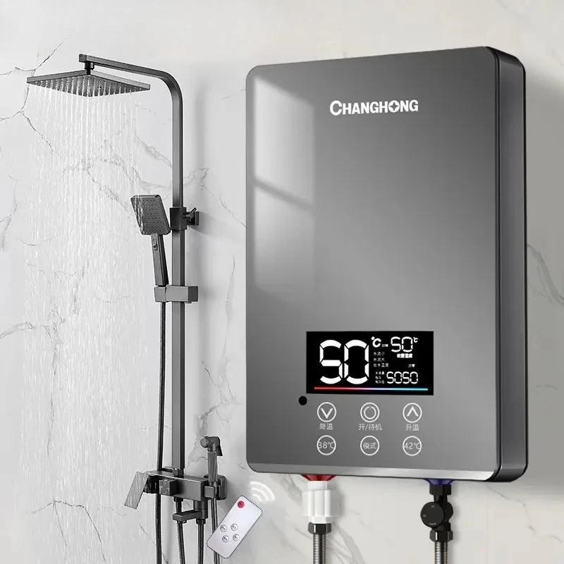 

Instant Electric Water Heater Household Bath Artifact Small Quick Heating Bathroom Constant Temperature and Power Saving New