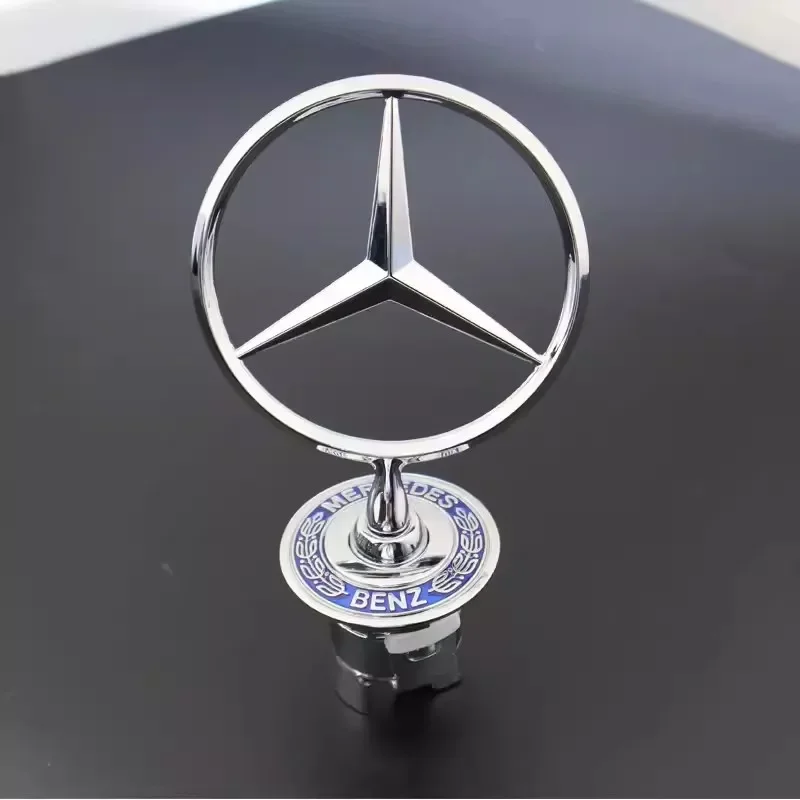 1Pcs 3D Metal Car Front Hood Emblem Bonnet Label Badge Decoration For Mercedes Benz W203 W204 W205 W206 W212 W213 W222 W223 E300