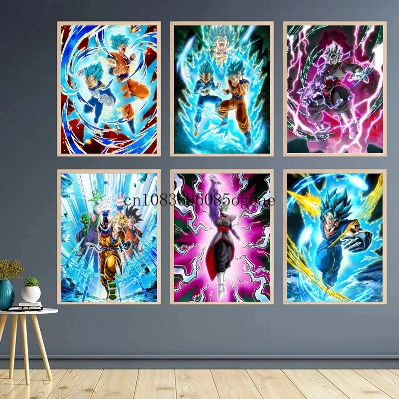 

Japan Classic Anime Dragon Ball Goku Gohan Vegeta HD Picture Poster Decorative Painting Living Room Art Print Canvas Aesthetics