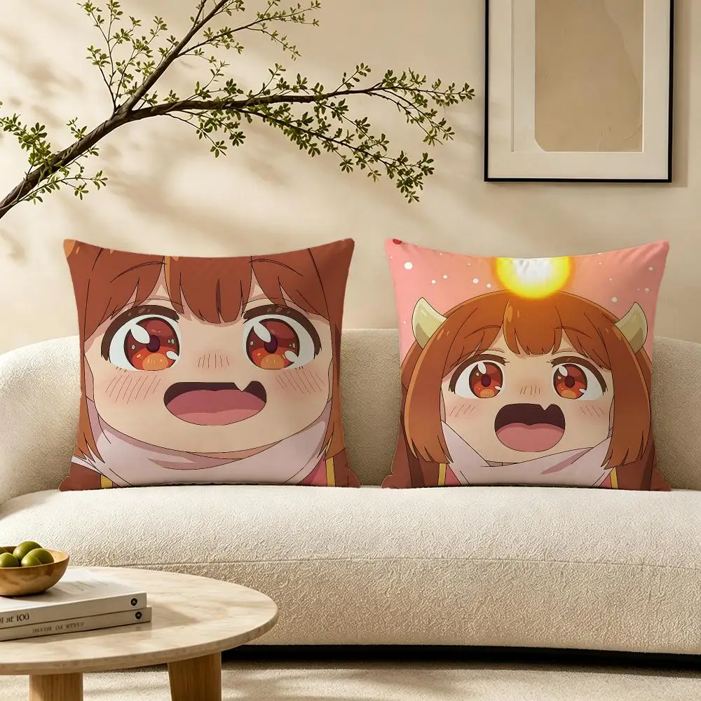 Webtoon The Daughter of the Demon Lord Is Too Kind Cushion Cover Pillow Short Plush Warm CreamStylel Cushion for Living Room