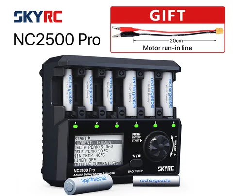 SKYRC NC2500Pro Caricabatterie Nichel-Hidrogeno/Nichel-Cadmio AA/AAA APP mobile Bluetooth a quattro canali