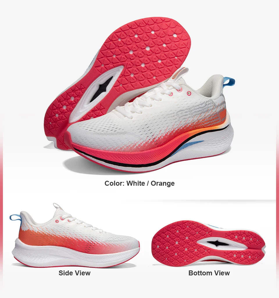 Baasploa Damen-Laufschuhe mit professioneller Carbonplatte, leichte, atmungsaktive Sportschuhe, bequeme Marathon-Sneaker für Damen – Detail 9