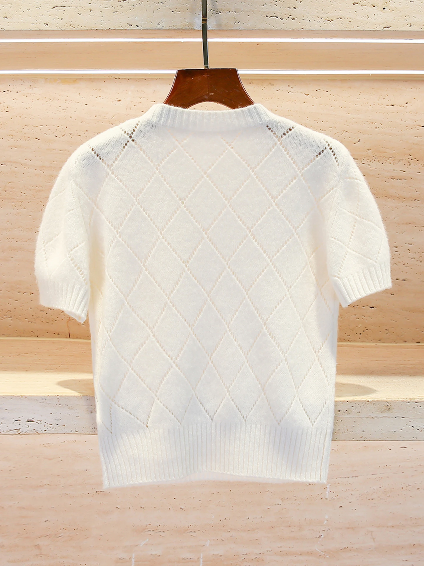 ハイエンドの女性用ニット T-irt 秋冬ダイヤモンドパターンリトルフレンス Sle チャイニーズエラスティッドカフ通気性トップ