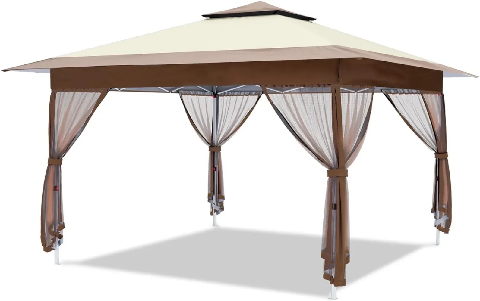 

Высокое качество для беседки 12 x 12 дюймов, уличная всплывающая палатка с навесом и шторами для патио, вечеринок и заднего двора (хаки)