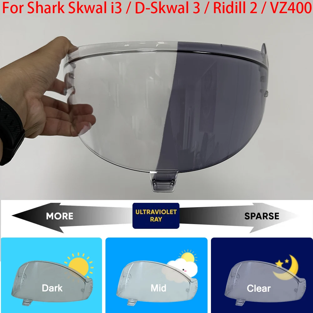 

helmet Photochromic Visor For Shark Skwal i3 D-Skwal 3 Ridill 2 VZ400
