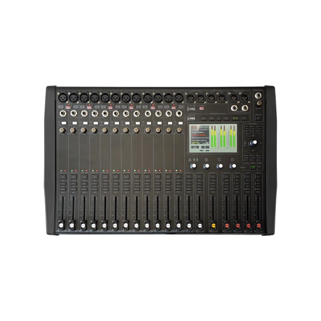 

DMX216 12-channel USB Audio Mixer With Blueteeth Function 48V Fantasy Power Multi-function Mixer