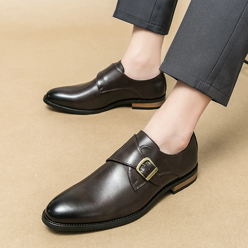 

Men Classic Formal Shoes Black Brown Fashion Versatile Suit Shoes Office Business Derby Shoes Wedding Banquet Shoes Men Shoes