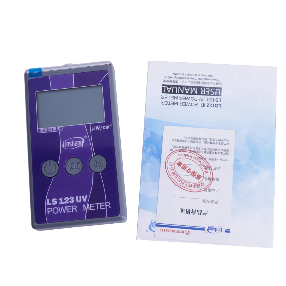 LS123 UV 전력계 태양광 발전 투과율 거부율 테스터 범위 0~40000 UW/cm2