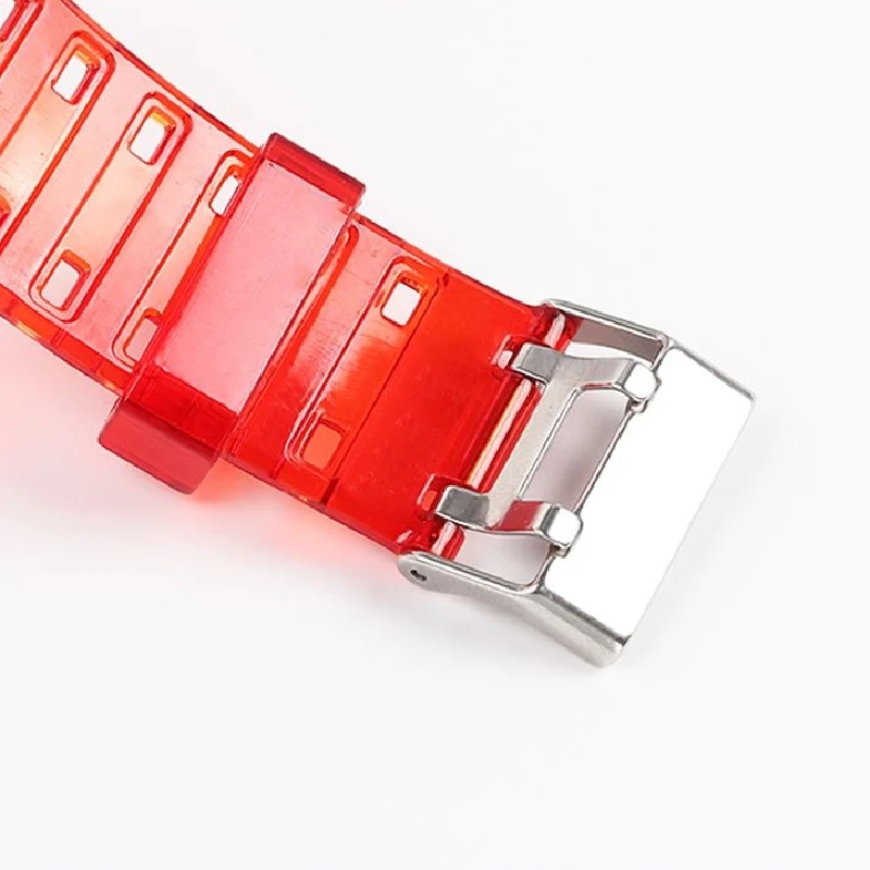 Silicone Watch Case Strap for Casio Watchband Bezel GA-100 GA-110/120/140 GD-100/110/120 5081 5229 Transparent TPU Accessories