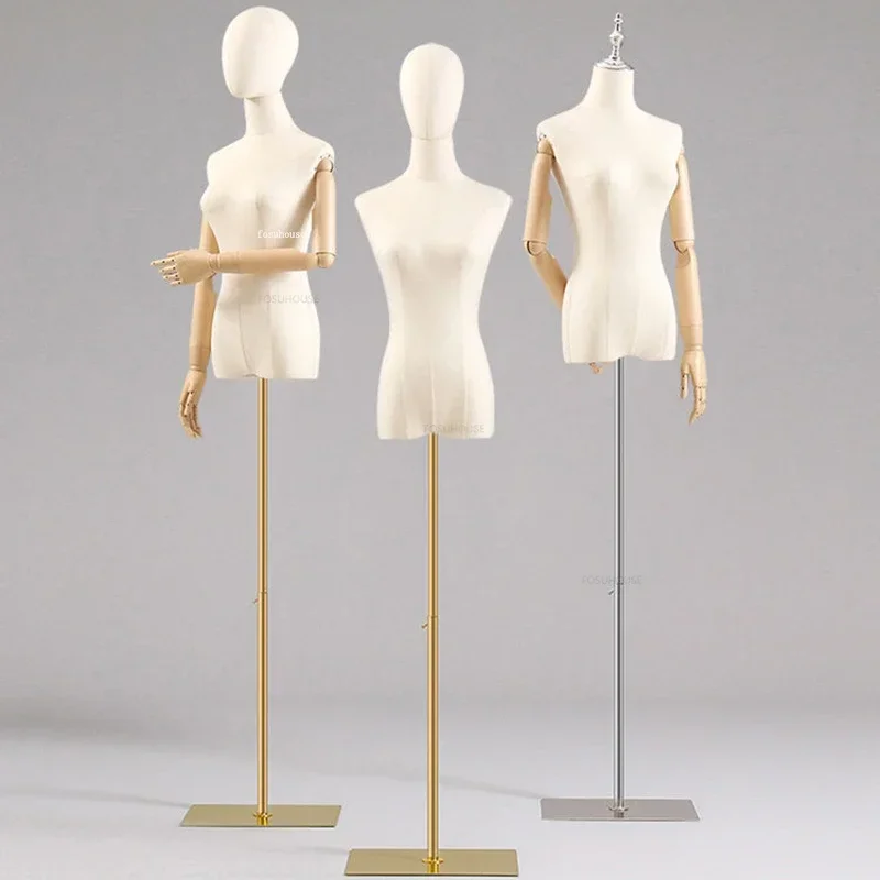 Women's adult full body Mannequins Modern Female with Iron Base Wedding Clothing Display Mannequins Dress Form Adjustable Rack