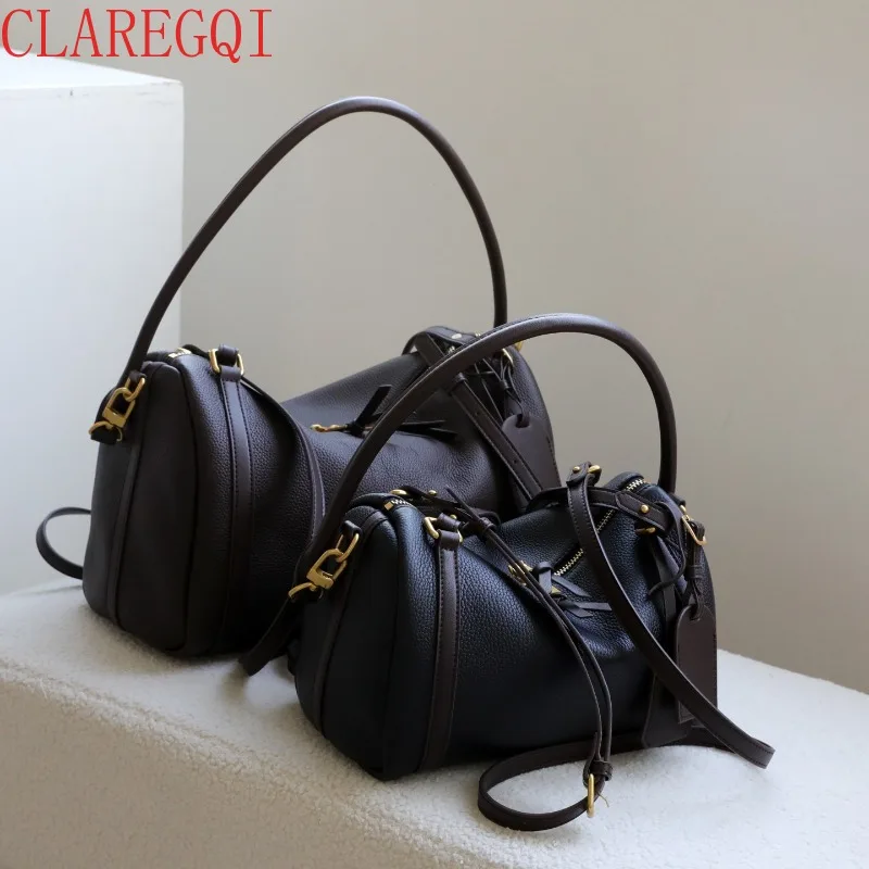 leather tote bag for women Large capacity of niche tote bags for women gifts for women All match commuting small shoulder bag