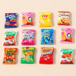 10pcs Plastic Potato Chips Charms Resin Flatback Planar Cabochon Pendants for Earrings Bracelets DIY Jewelry Making Accessories