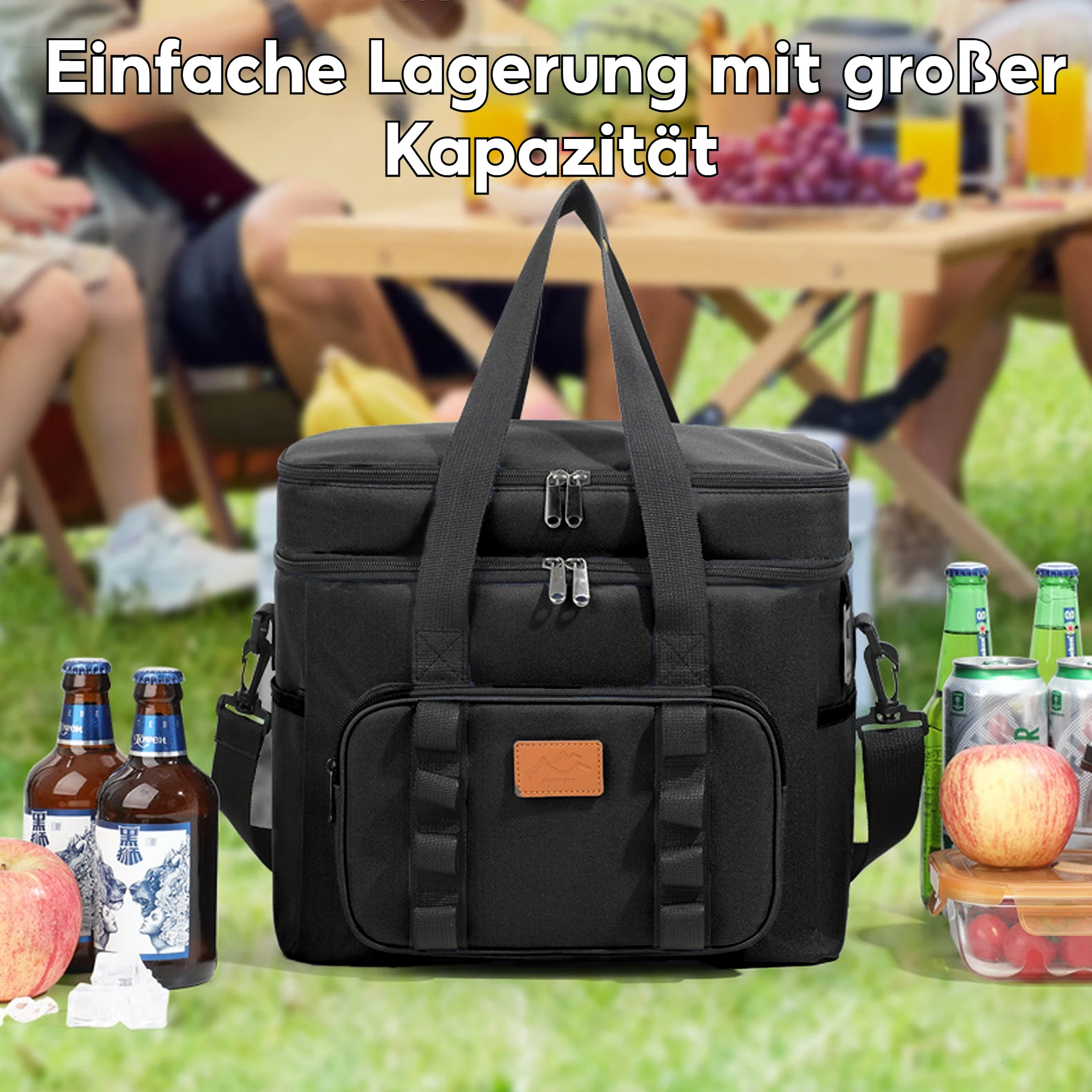 Kühltasche, Picknicktasche, Kühlbox, Lunchbag, Kühlakku, Thermobehälter, Picknickkorb, Tote, Korbtasche, Picknickrucksack