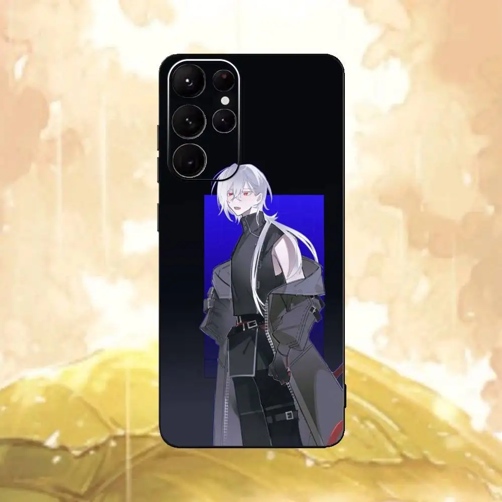 Una data con la custodia per telefono D-Death per Samsung S25,24,23,22,30,21,10,9,Ultra,Plus,Lite Soft Black Case