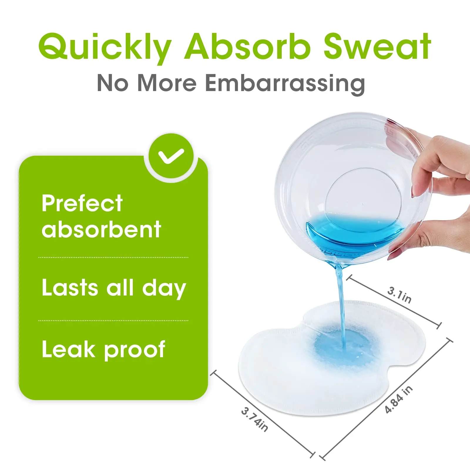 10 Pieces Underarm Cushion Clothes Sweat Wicking Pads Shield Armpit Sweat Patches Women Deodorant Absorption Pad