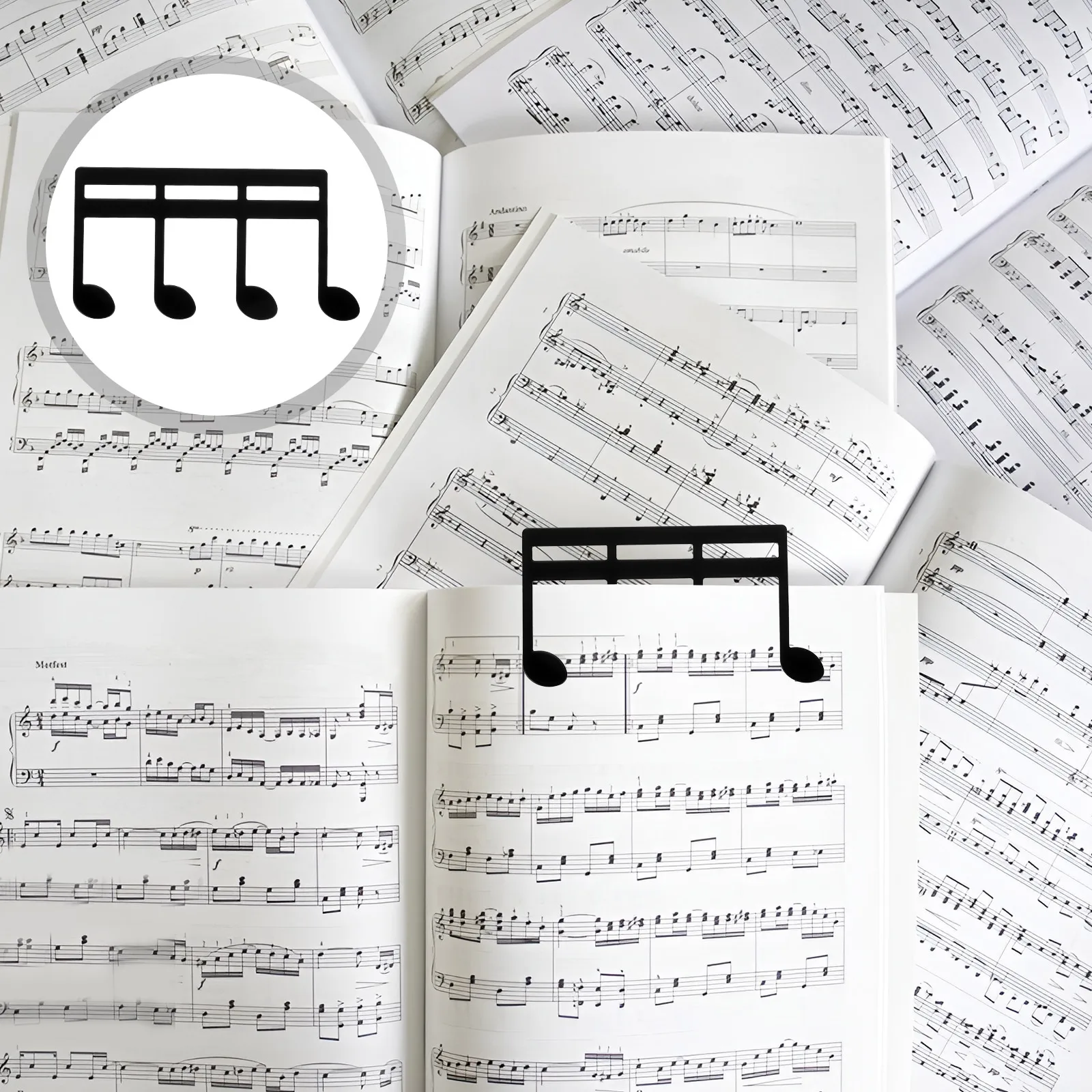 

Metal Music Book Clip Adjustable Clamp Sheet Music Holder for Piano Keyboard Stand Black Book Clip Page Holder