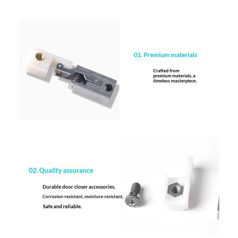 Nylon Hook Concealed Door Closer For Residential And Commercial Use Hidden Door Closer Components