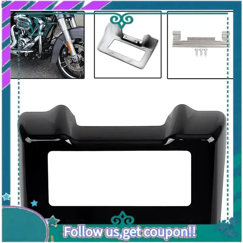 

AA92-Gloss Black Oil Cooler Cover For Touring And Trike FLHT FLHR FLTR FLHX 2011-2016
