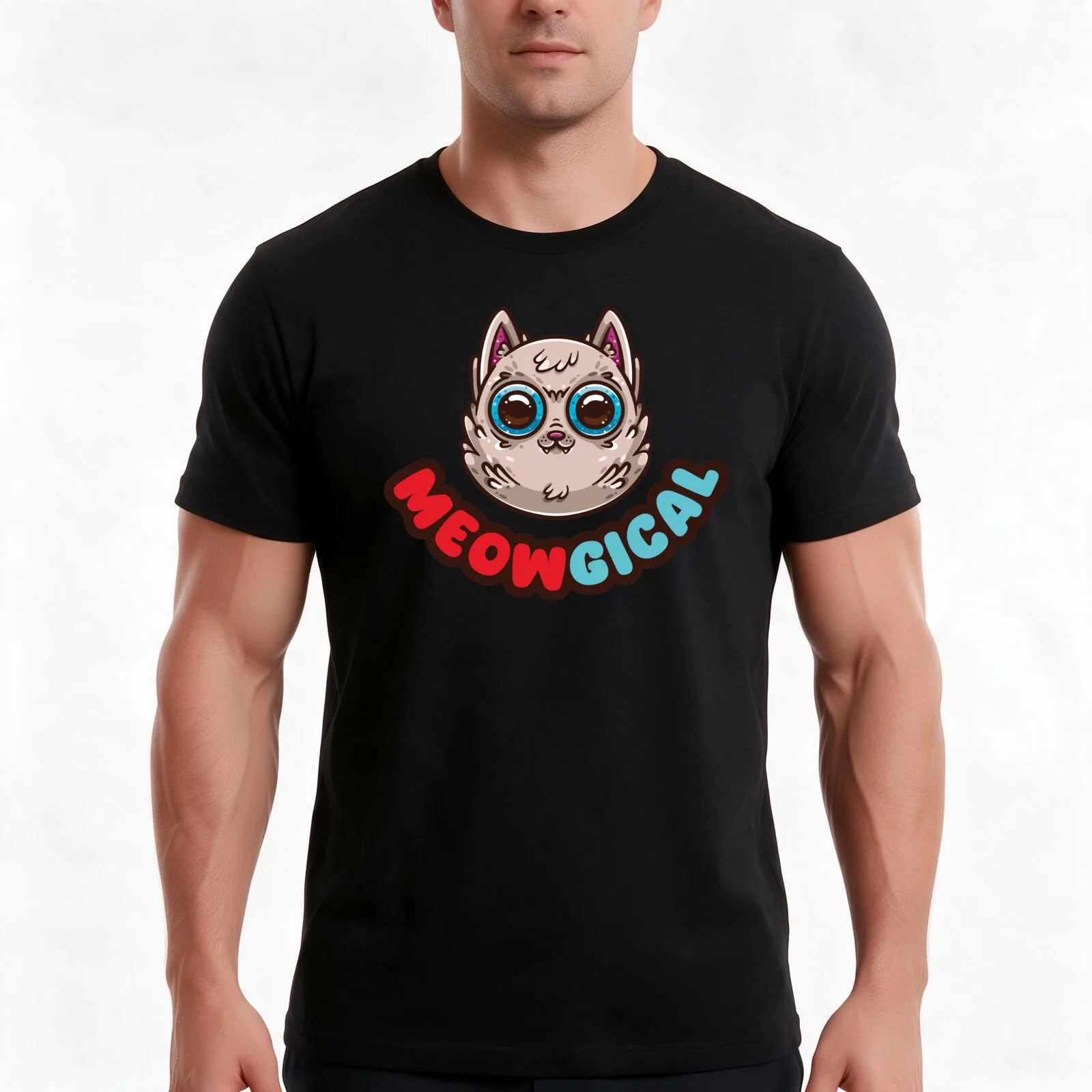 Siamese Cats - Animal Head Illustrations T-Shirt, Summer Casual Cotton Tee, Oversized Streetwear Tops, Vintage Graphic Print