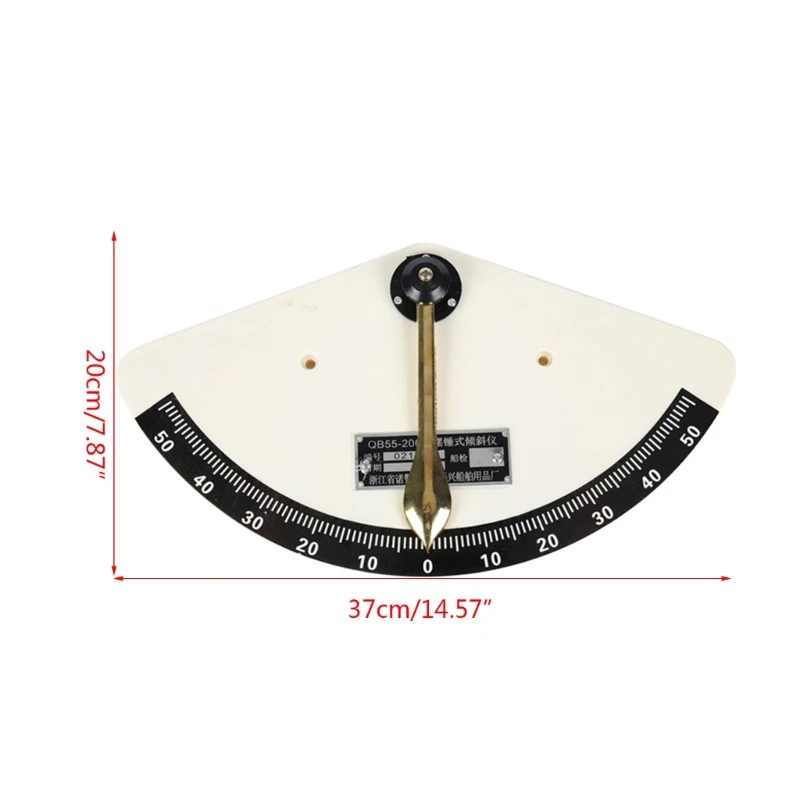 Inclinometer Kapal Kelas Industri dengan Pengukuran Kemiringan Akurat Pendulum 55 Derajat untuk Pengoperasian Sederhana Laut