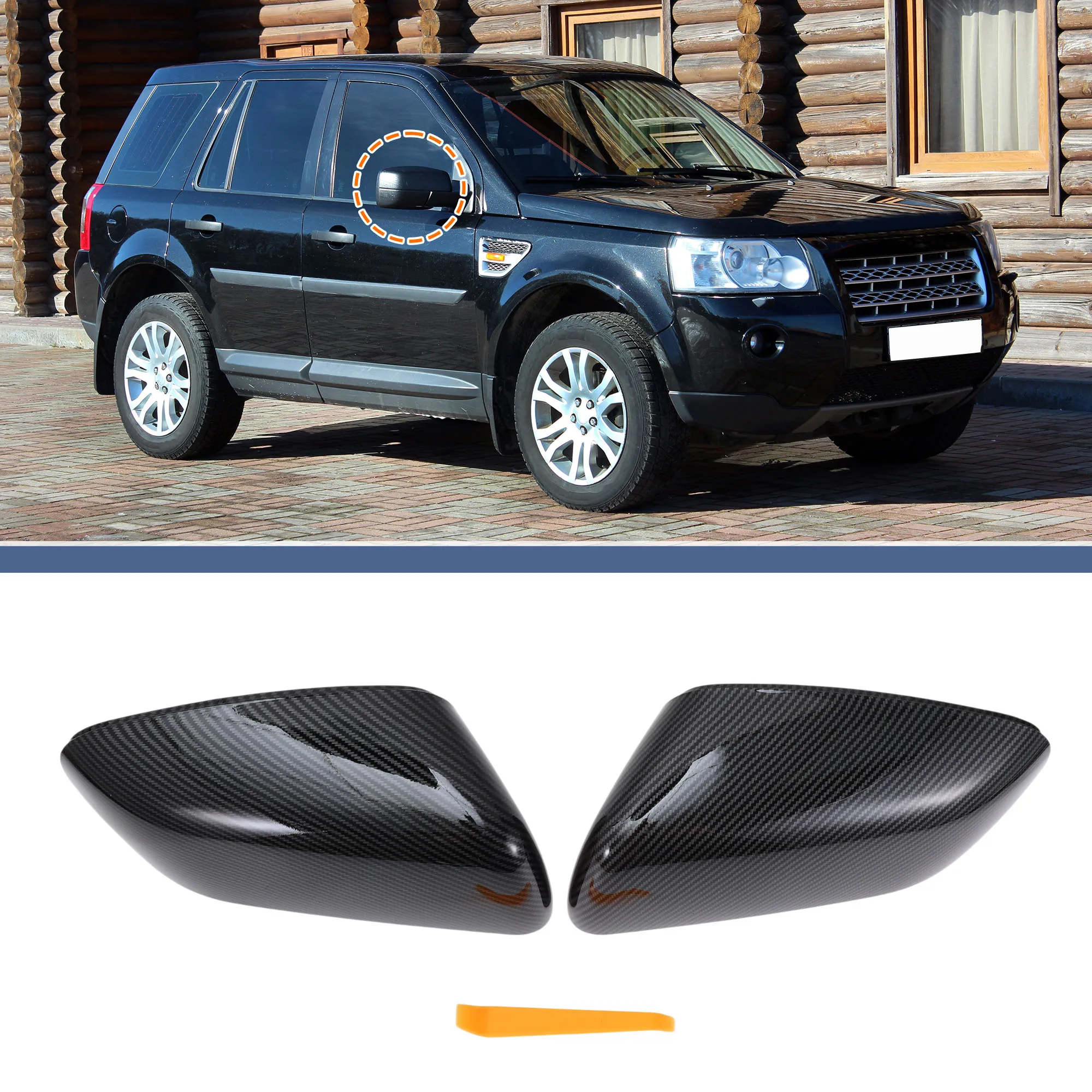 

UXCELL Замена крышки левого и правого зеркала для Land Rover LR2 2011 3.2L L6 - Газ