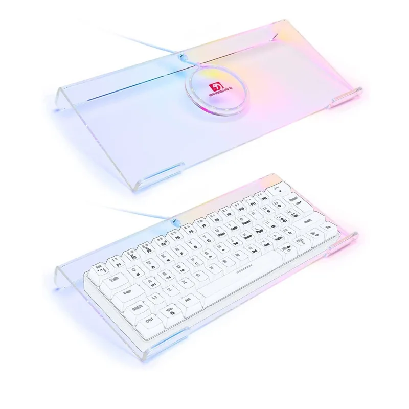 Iridescent Colorful acrylic keyboard stand holder electronic product display stand bracket keyboard