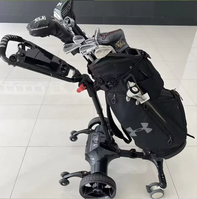 Remote Control Electric Golf Trolley, 36 45 Hole Battery Foldable Motor, Golf Bag Cart Caddy Push Pull Scooter Transporter