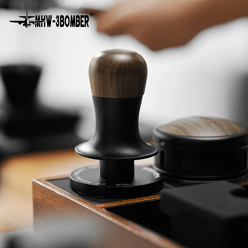 MHW-3BOMBER Flash Tamper 2.0 Series 30lbs Feedback Coffee Distributor Espresso Leveler Tool for Barista Home Coffee Accessories