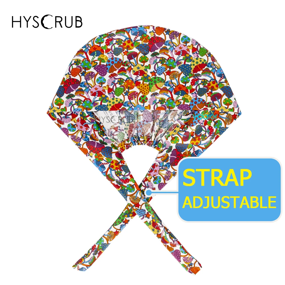 2026 Autumn/Winter New 100% Cotton Surgical Ha Cute anime printed Scrub Cap doctor nurse chef dust cap