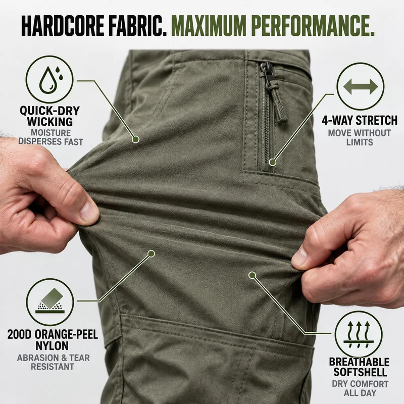 UF PRO Gen.3 All-Terrain Tactical Pants - 200D Orange Canvas Nylon - Quick-Drying, Stretchable, Wear-resistant Shell Pants