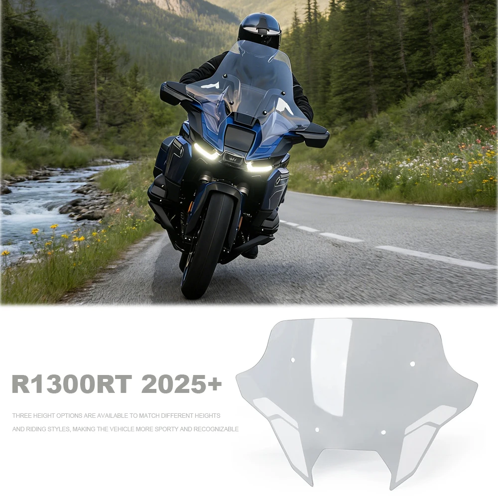 

New Motorcycle Windscreen Windshield For BMW R1300RT R 1300 RT 2025-2026 Wind Deflector Screen Fairing Protector Accessories