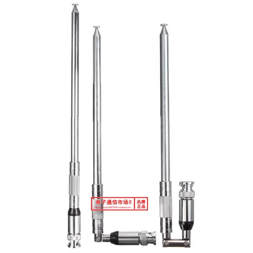 1pcs Handheld walkie talkie, handheld stand, aviation frequency control rod antenna, 118-136MHz band telescopic SMA head, BNC ma