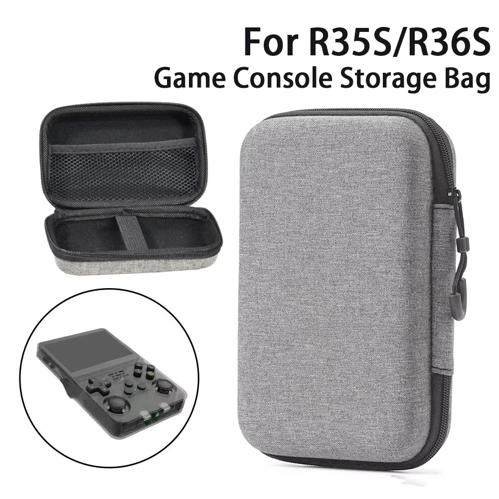 For R36S/R35 Plus Game Console Storage Bag EVA Hard Portable Protect Game Accessories Carry Case for R36S game console