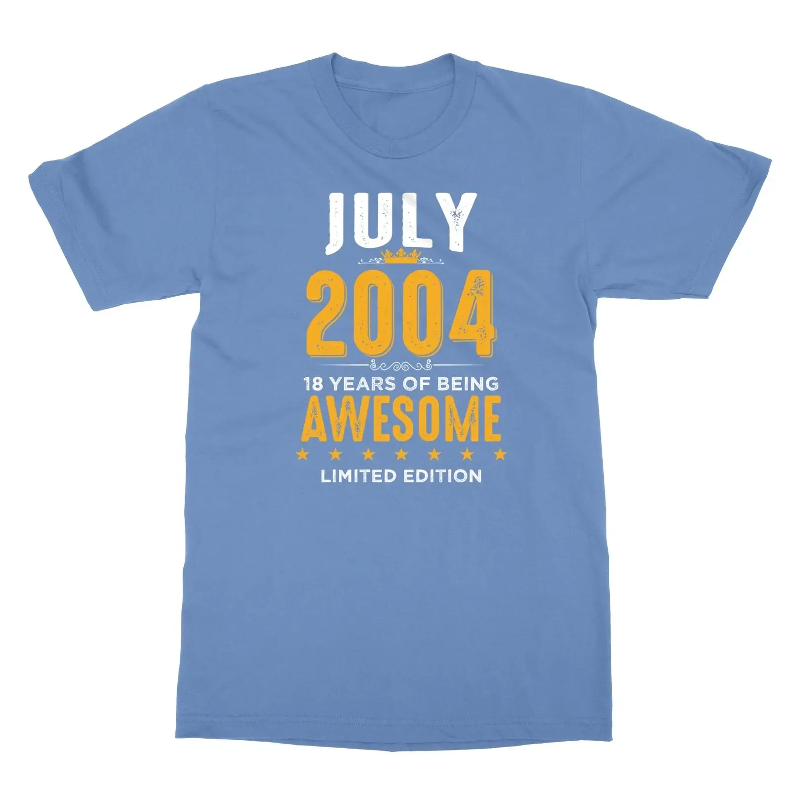 Being Awesome 18 Years July 2004 Birthday Limited Edition Unisex Tee Tshirt