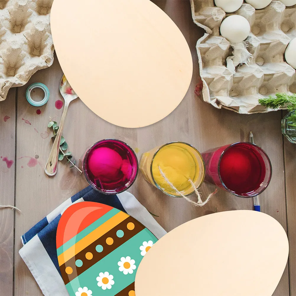 

12 шт. деревянных заготовок в форме пасхальных яиц, пустые деревянные элементы для поделок, росписи, декора, весенних праздников, украшения дома и вечеринок