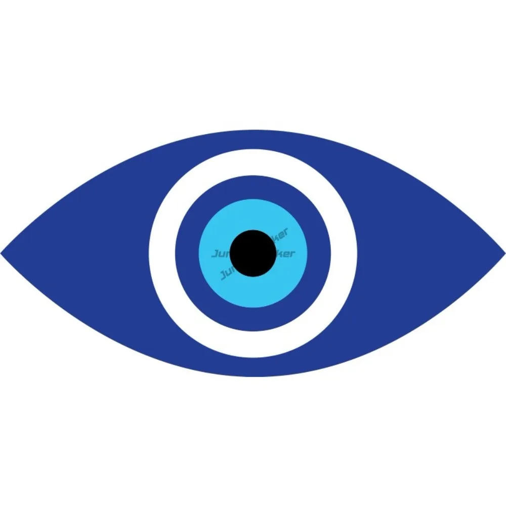 Blue Evil Eye Sticker Tear Seeing Protect Good Luck Karma Positive Energy  Laptops Glass Walls Waterproof Exterior Accessories